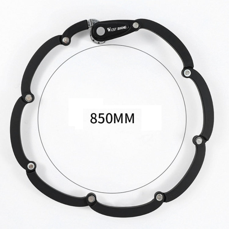 WEST BIKING Bicycle Folding Anti-Theft Code Lock Portable Chain Lock, WEST BIKING YP0705067