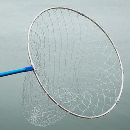 Tête d'épuisette pliable en acier inoxydable, filet de pêche, grande maille solide 40cm, grande maille solide 45cm, grande maille solide 50cm
