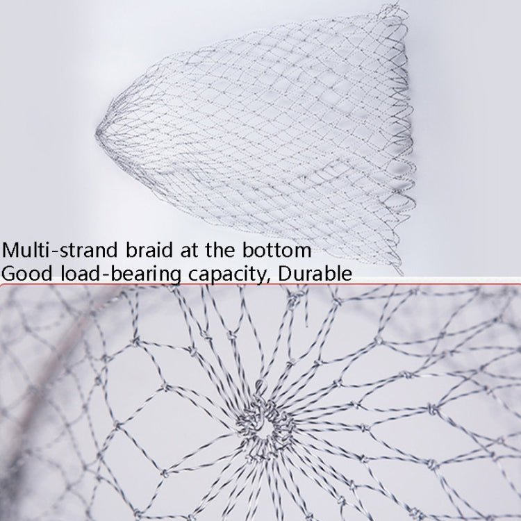Tête d'épuisette pliable en acier inoxydable, filet de pêche, grande maille solide 40cm, grande maille solide 45cm, grande maille solide 50cm