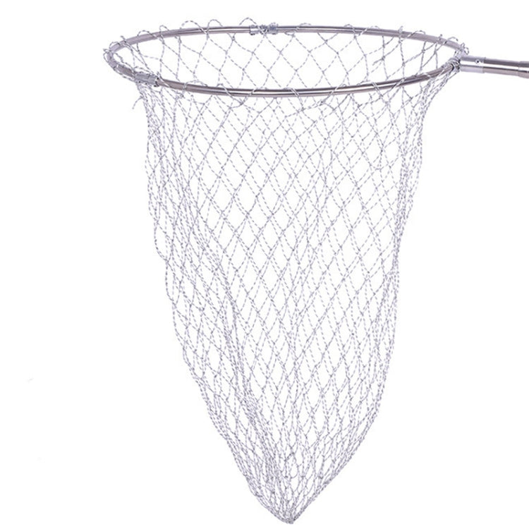 Tête d'épuisette pliable en acier inoxydable, filet de pêche, grande maille solide 40cm, grande maille solide 45cm, grande maille solide 50cm