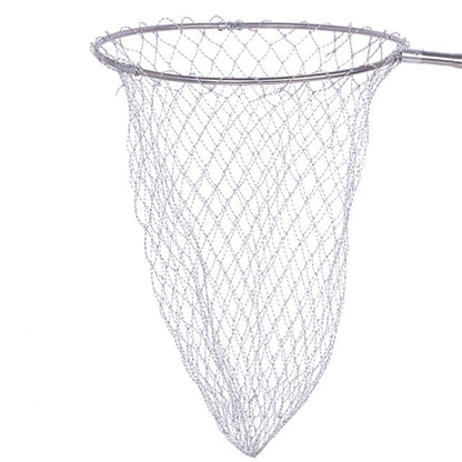 Tête d'épuisette pliable en acier inoxydable, filet de pêche, grande maille solide 40cm, grande maille solide 45cm, grande maille solide 50cm