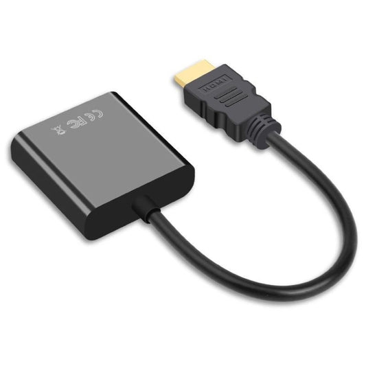 2 PCS Jasoz 1080P HDMI To VGA Converter Oxygen-Free Copper Core, Black, White, With Audio Power Supply (Black), With Audio Power Supply (White), With Audio (Black)