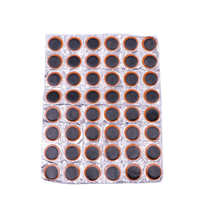 48pcs /Sheet Car Vacuum Tire Film Bicycle Motorcycle Tire Repair Film, Style:, Round, Square