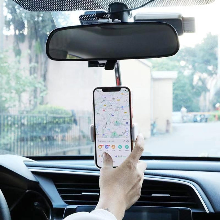 2 PCS Car Mobile Phone Bracket Rearview Mirror Navigation Bracket Driving Recorder Fixed Clipper Post-Lens Bracket, Driving Recorder Fixed Clipper