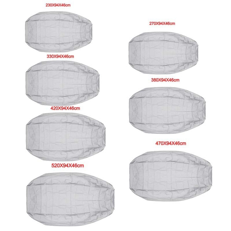 Waterproof Dust-Proof And UV-Proof Inflatable Rubber Boat Protective Cover Kayak Cover, 230x94x46cm, 270x94x46cm, 330x94x46cm, 380x94x46cm, 420x94x46cm, 470x94x46cm, 520x94x46cm