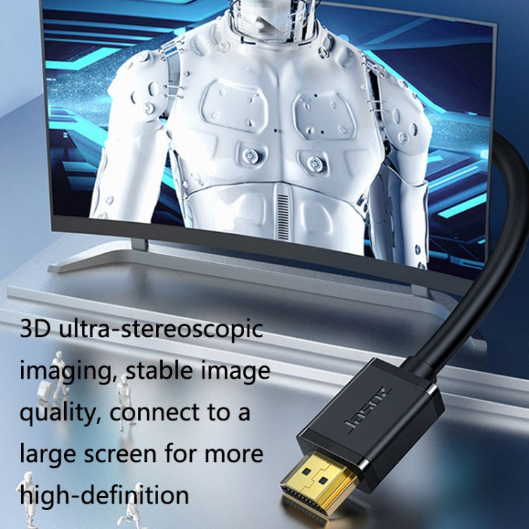 Jasoz 4K HDMI High-Definition Projector Cable Computer Video Cable Oxygen-Free Copper Core, Cable Length:, 0.5m, 1m, 1.5m, 2m, 3m, 5m, 8m, 10m, 12m, 15m, 20m