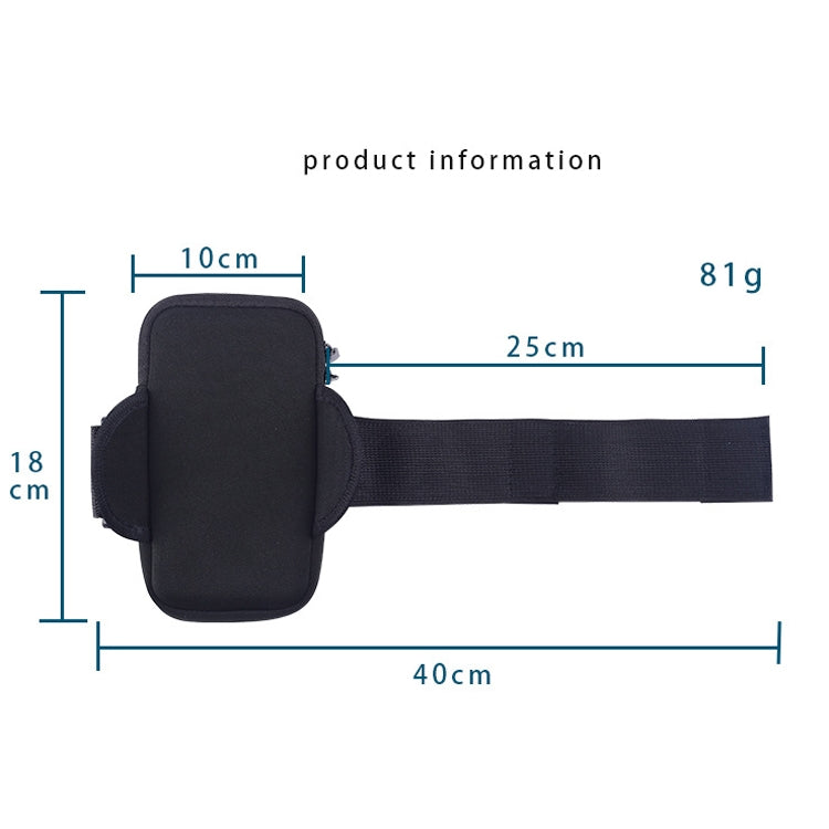 3 PCS Running Mobile Phone Arm Bag Men And Women Fitness Outdoor Hand Bag Wrist Bag, for Mobile Phones Within 6.5 inch