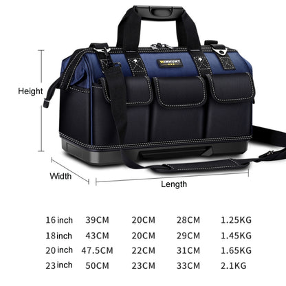 WINHUNT Multi-Function Hardware Repair Tool Canvas Bag, Plastic Bottom 20 inch