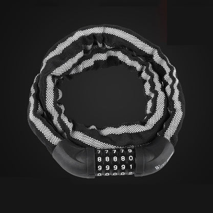 WEST BIKING YP0705065 Bicycle Reflective Anti-Theft Lock Mountain Bike Anti-Peeling Reflective Strip Lock, WEST BIKING YP0705065