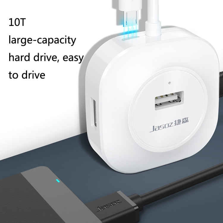 Jasoz High-Speed USB2.0 4-Ports HUB 1 to 4 Docking HUB, Black 0.3m, Black 0.5m, Black 1.2m, White 0.3m, White 0.5m, White 1.2m