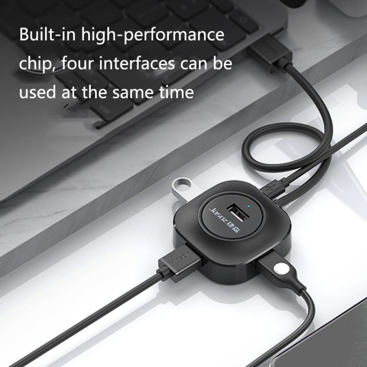 Jasoz High-Speed USB2.0 4-Ports HUB 1 to 4 Docking HUB, Black 0.3m, Black 0.5m, Black 1.2m, White 0.3m, White 0.5m, White 1.2m