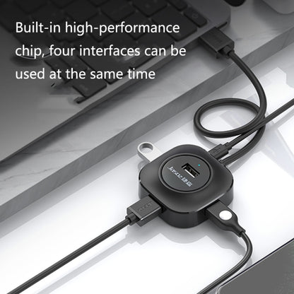 Jasoz High-Speed USB2.0 4-Ports HUB 1 to 4 Docking HUB, Black 0.3m, Black 0.5m, Black 1.2m, White 0.3m, White 0.5m, White 1.2m