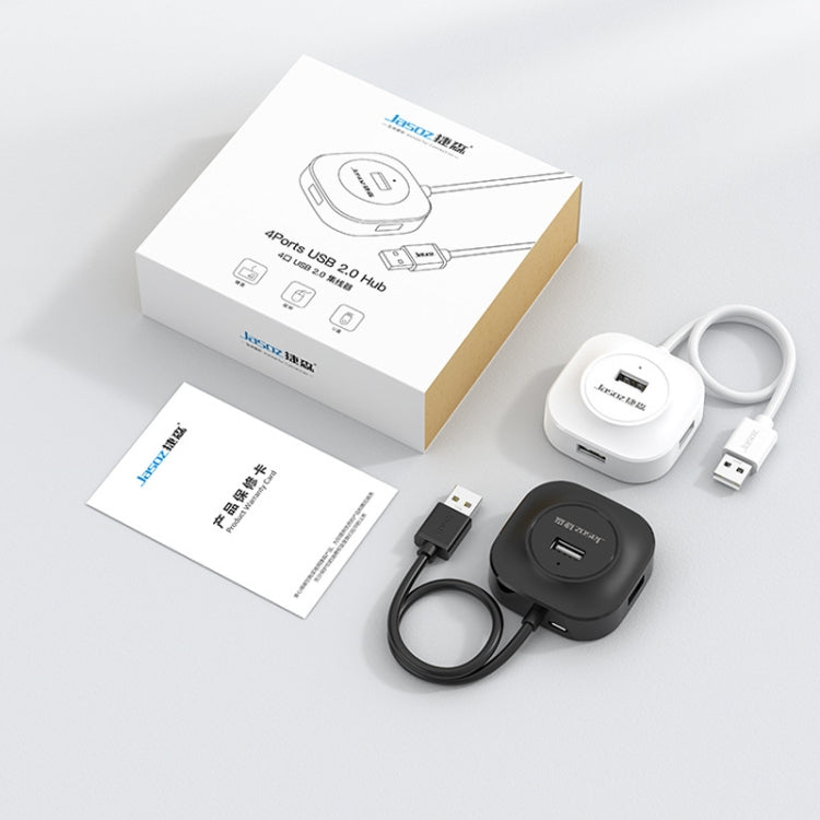 Jasoz High-Speed USB2.0 4-Ports HUB 1 to 4 Docking HUB, Black 0.3m, Black 0.5m, Black 1.2m, White 0.3m, White 0.5m, White 1.2m