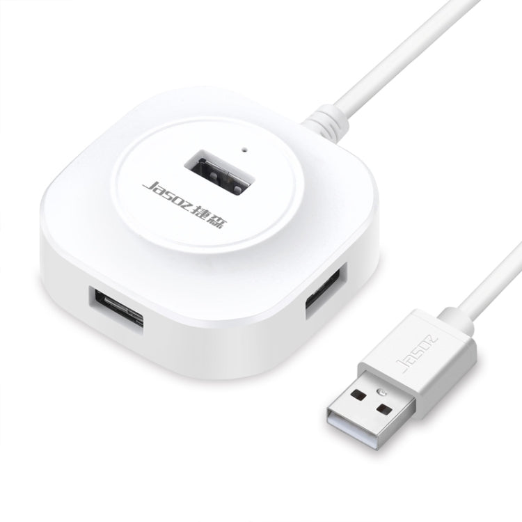 Jasoz High-Speed USB2.0 4-Ports HUB 1 to 4 Docking HUB, Black 0.3m, Black 0.5m, Black 1.2m, White 0.3m, White 0.5m, White 1.2m
