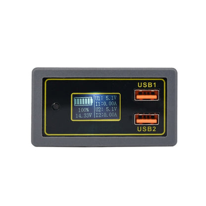 Auto-Gleichspannungsanzeige 12/24V Blei-Säure-Batterie auf 5V USB-Schnellladeanzeige, Auto-Gleichspannungsanzeige