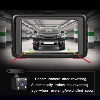 3.0 Inch HD 1080P Wide-Angle Driving Recorder With Reversing Image Specification：, Normal Definition Single Record（Black）
