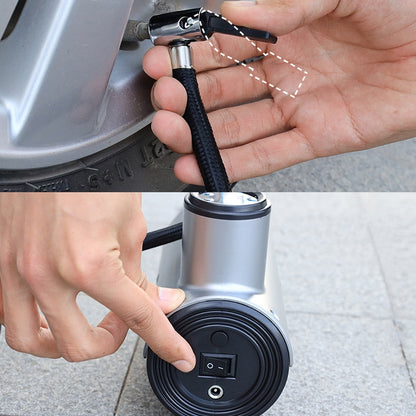 Car Inflatable Pump Portable Small Automotive Tire Refiner Pump, Style:, Wired Pointer With Lamp, Wired Digital Display With Lamp, Wireless Pointer With Lamp, Wireless Digital Display With Lamp
