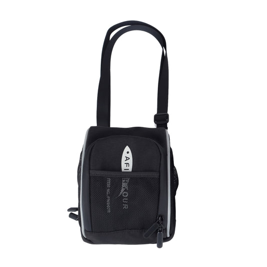 AFISHTOUR FB2042 Sac de Guidon Vélo de Sport Extérieur Étanche, Blanc, Jaune