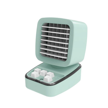 Mini ventilateur de climatisation de réfrigération humidifiant A5 USB de bureau à domicile avec refroidissement par eau, vert vintage, vert menthe, ivoire chameau, rose fille