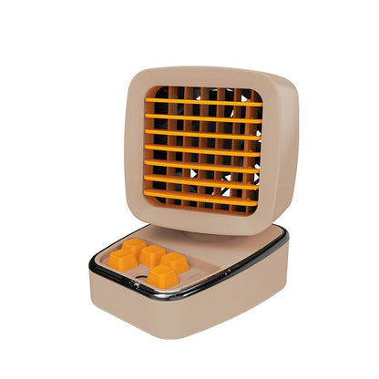 Mini ventilateur de climatisation de réfrigération humidifiant A5 USB de bureau à domicile avec refroidissement par eau, vert vintage, vert menthe, ivoire chameau, rose fille