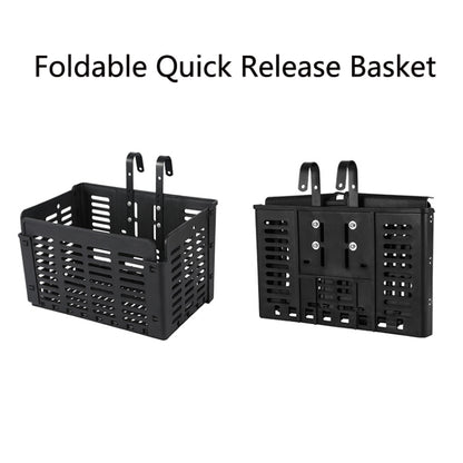 WEST BIKING Bicycle Basket Foldable Quick Release Basket Portable Food Basket, WEST BIKING Bicycle Food Basket