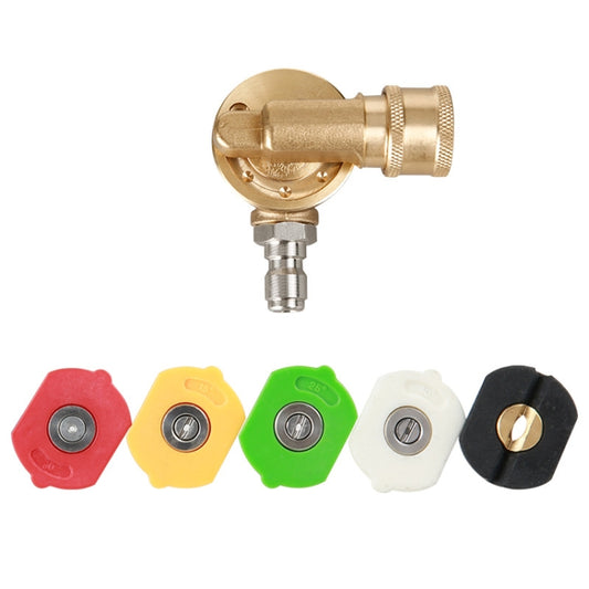 Accessoires de machine de nettoyage haute pression Tête de brosse rotative à 240 degrés avec joint de 1/4", joint rotatif à 240 degrés de 1/4"