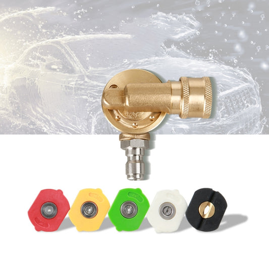 Accessoires de machine de nettoyage haute pression Tête de brosse rotative à 240 degrés avec joint de 1/4", joint rotatif à 240 degrés de 1/4"