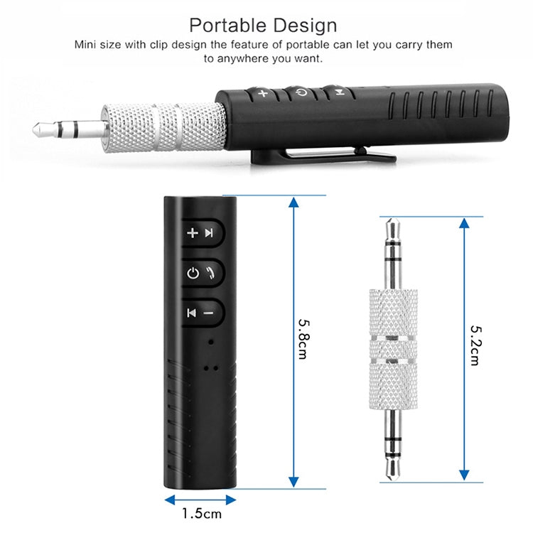 3.5mm Lavalier Bluetooth Audio Receiver with Metal Adapter, H-139 Green, H-139 Black, H-139 Blue, H-139 Red, H-139 White