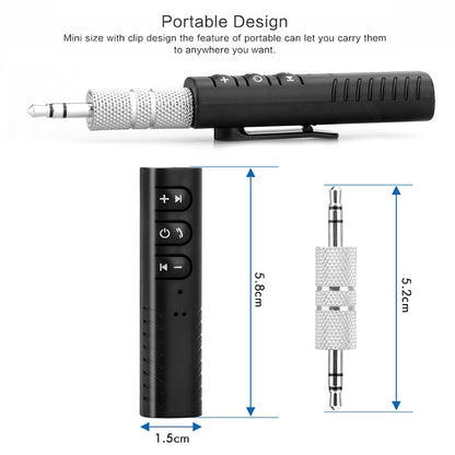 3.5mm Lavalier Bluetooth Audio Receiver with Metal Adapter, H-139 Green, H-139 Black, H-139 Blue, H-139 Red, H-139 White