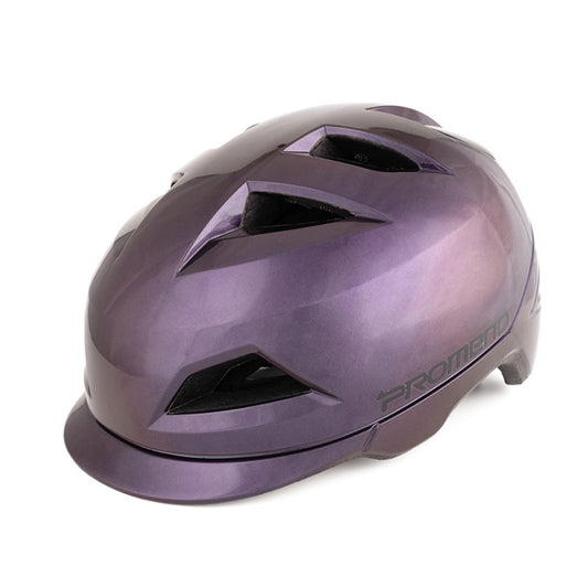PROMEND 12H19 Casque de moto demi-face léger d'été avec feu arrière, PROMEND 12H19 (Bleu coloré), PROMEND 12H19 (Violet coloré), PROMEND 12H19 (Couleur Titane mat), PROMEND 12H19 (Noir)