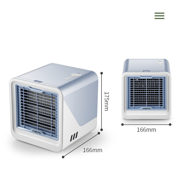 MG -191 Mini Refroidisseur d'air Ventilateur de climatisation portable USB de bureau pour maison, dortoir, bureau, Noir Classique, Bleu Ciel