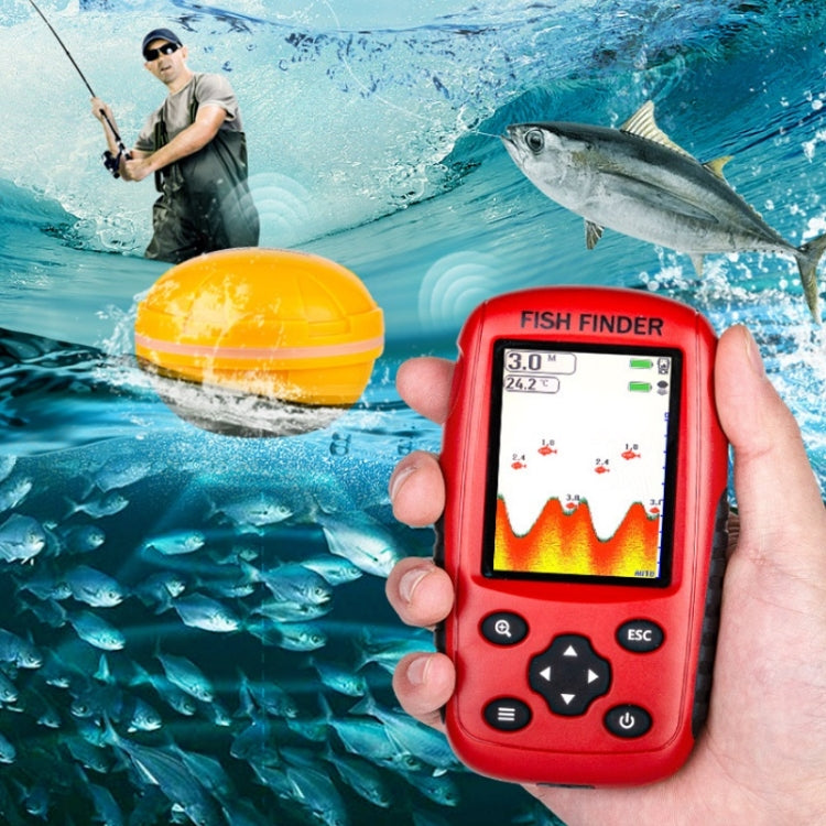 Sondeur de poissons à écran couleur HD, chargement USB, matrice de points, livraison de couleur aléatoire, sondeur de poissons à écran HD