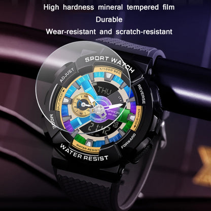 SANDA 9004 Men Symphony Dual Display Synchronous Outdoor Luminous Electronic Multifunction Watch, Black, Black Silver, Black Gold, Illusion, Black Blue, Transparent Gold, Transparent Silver