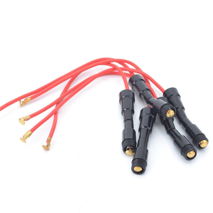 100 PCS Wired Fuse Holder Fuse Holder Glass Holder, Size: 5x20mm, 100 PCS Fuse Holder