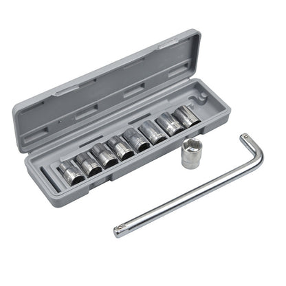 CY-0117 Jeu d'outils combinés à douilles, kit de réparation d'urgence à cliquet pour tricycle et automobile, ensemble multifonctionnel, 10 pièces/kit