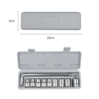 CY-0117 Jeu d'outils combinés à douilles, kit de réparation d'urgence à cliquet pour tricycle et automobile, ensemble multifonctionnel, 10 pièces/kit