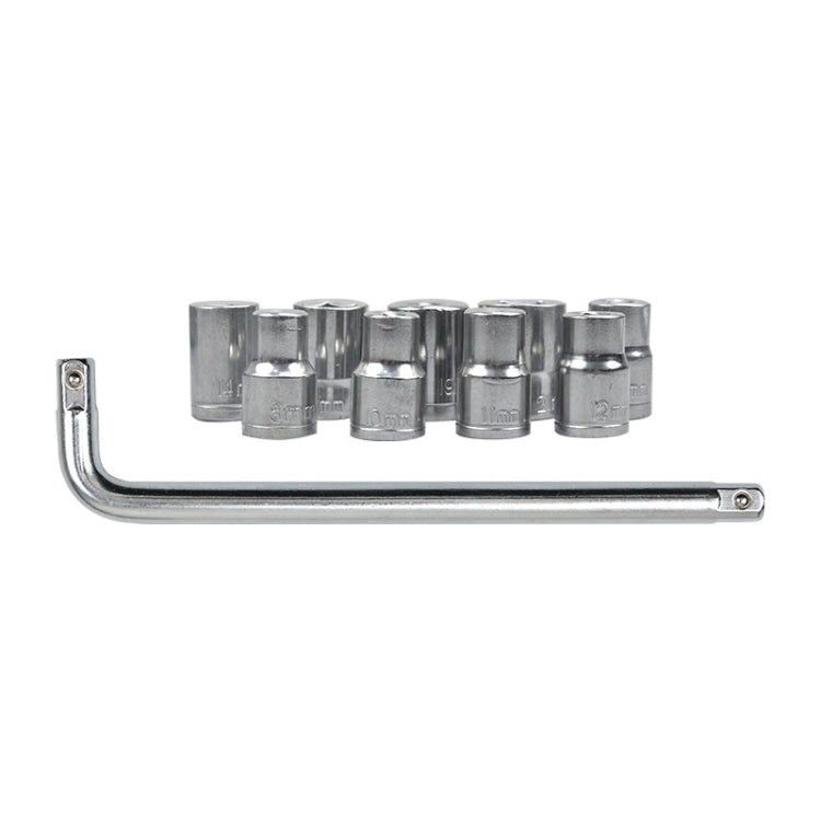 CY-0117 Jeu d'outils combinés à douilles, kit de réparation d'urgence à cliquet pour tricycle et automobile, ensemble multifonctionnel, 10 pièces/kit