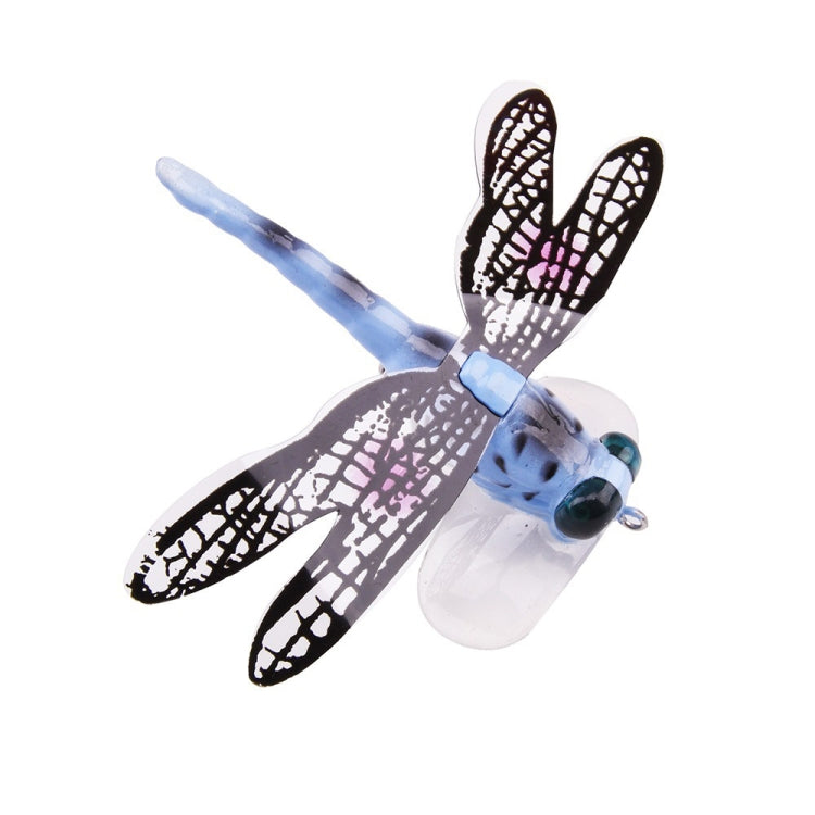 QT01 7cm / 6g Appât de pêche à la mouche longue hameçon Bionic Libellule, A (Jaune), B (Violet), C (Noir), D (Orange), E (Rouge), F (Bleu)