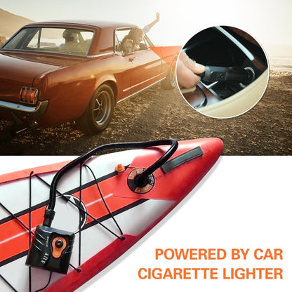 HT-785 Pompe de gonflage de voiture haute pression 16PSI pour planche de paddle, Pompe à air électrique 12V avec 6 connecteurs, HT-785
