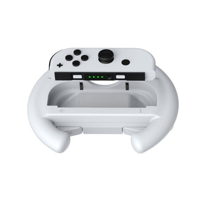 DOBE Left And Right Handle Steering Wheel For Switch OLED / Switch, Specification：, White（2PCS/Pack）, Black（2PCS/Pack）, Red + Blue（2PCS/Pack）