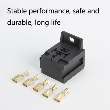 20 Sets D2K5PS 5-pin Automotive Plastic Handle Relay Socket with Terminal, D2K5PS