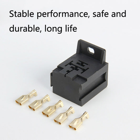 20 Sets D2K5PS 5-pin Automotive Plastic Handle Relay Socket with Terminal, D2K5PS