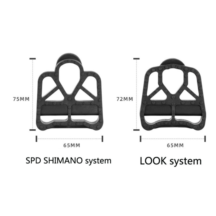 1 paire PROMEND Vélo de route Pédale de verrouillage Pièce de conversion Plastique nylon Pédale autobloquante, PDZ-N11, PDZ-N13