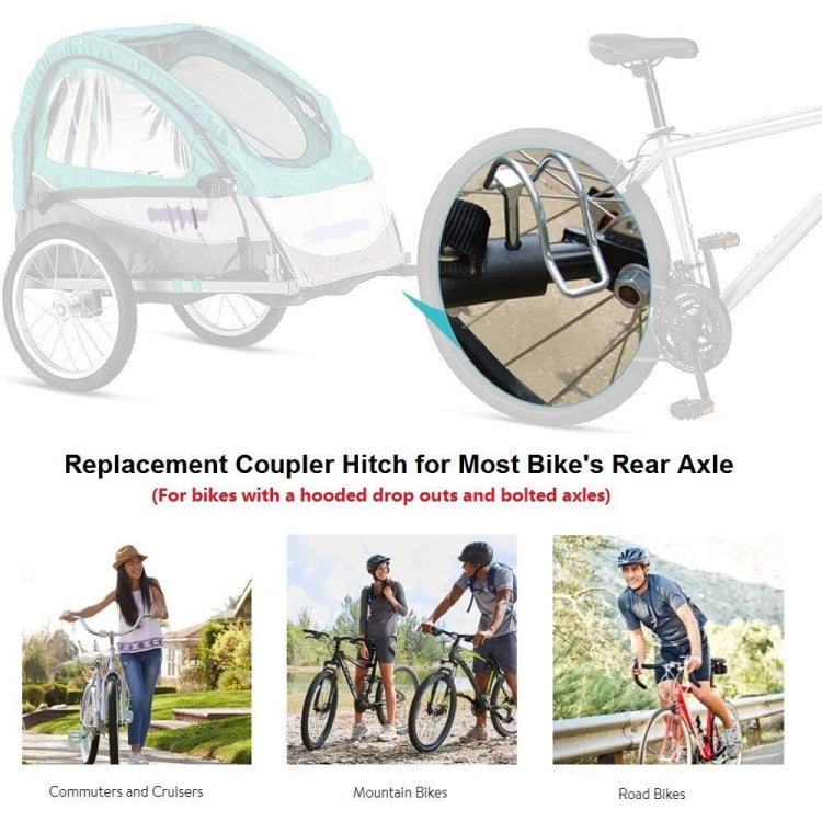 Baby Pet Debris Bicycle Trailer Accessories Traction Head, Style: Without Buckle, Without Buckle, With Buckle