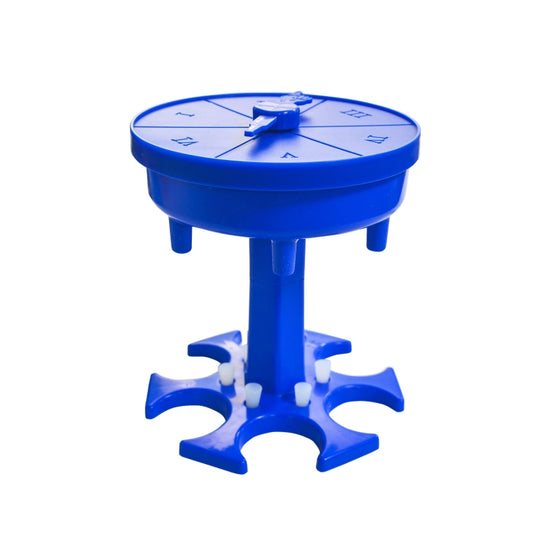 Distributeur de vin automatique à 6 tasses avec plateau tournant ludique, styles&nbsp;: rond bleu avec tasse transparente, rond bleu avec tasse colorée, rond gris avec tasse transparente, rond gris avec tasse colorée, rond marron avec tasse transparente…