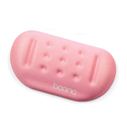 Baona Silicone Memory Cotton Wrist Pad Massage Hole Keyboard Mouse Pad, Style:, Mouse Pad (Blue), Mouse Pad (Gray), Mouse Pad (Black), Mouse Pad (Pink), Medium Keyboard Rest (Blue), Medium Keyboard Rest (Gray), Medium Keyboard Rest (Black)             ...
