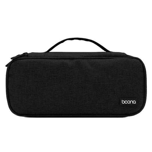 Baona BN-B002 Câble d'alimentation pour ordinateur portable Sac de rangement numérique Chargeur Accessoires Sac de rangement, Gris, Noir