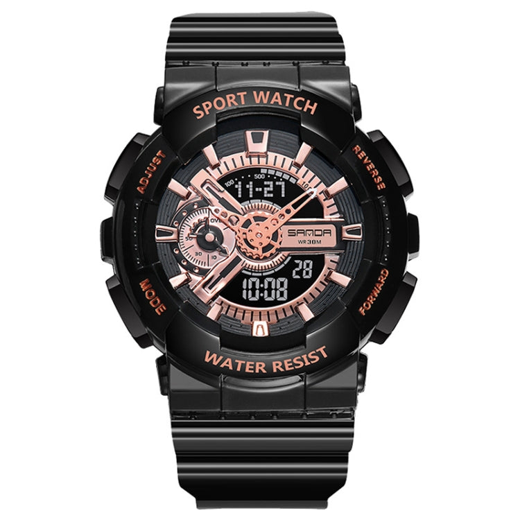 Montre électronique lumineuse multifonctionnelle étanche de loisirs SANDA Outdoor