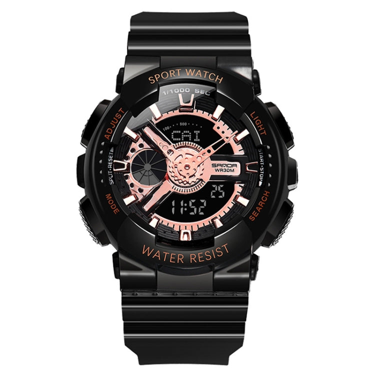 Montre électronique lumineuse multifonctionnelle étanche de loisirs SANDA Outdoor