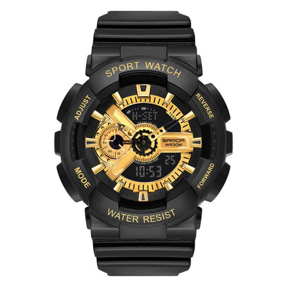Montre électronique lumineuse multifonctionnelle étanche de loisirs SANDA Outdoor